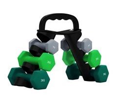 Juego de Mancuernas Metal, PP SPORTNOW, deportes y ocio - pesas