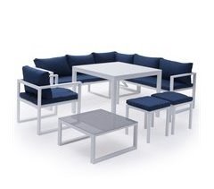 Conjunto de muebles de jardín modulares IBIZA de 7 plazas