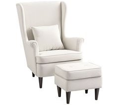 Sillón con Reposapiés Lino Sintético HOMCOM