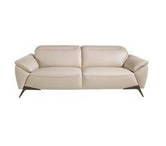 Sofá 3 plazas piel gris taupe