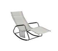 Tumbona Mecedora con Bolsillo Lateral OGS47-KA SoBuy