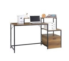 Mesa Escritorio de Ordenador con 1 Cajón FWT103-PF SoBuy ES