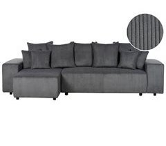 Beliani Sofá esquinero Pana LUSPA