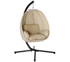 Sillón Colgante Metal, Tela de Poliéster Outsunny