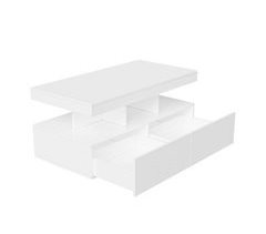 Mesa de centro, mesa de salón, iluminación LED, cajones. 104x53