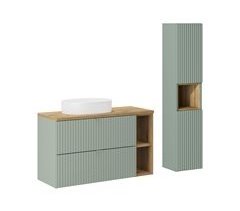 Conjunto mueble lavabo individual y columna Jade