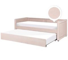 Beliani Cama con somier Pana MIMIZAN