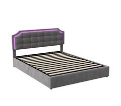Cama con almacenamiento
