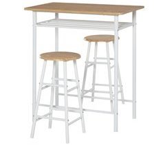 Conjunto de Bar Metal, MDF HOMCOM, hogar - cocina