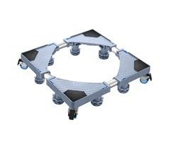 Pedestal para lavadora Maisach con 4 ruedas acero inoxidable