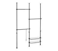 Perchero burro ropa telescópico Kemi Ajustable  3 x ganchos