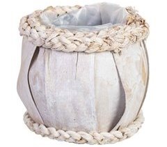 Cesto redondo de madera