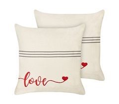 Beliani Cojín decorativo PLUMERIA