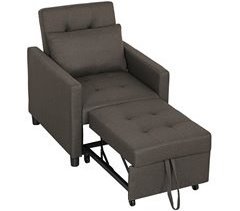 Sofá Cama Lino Sintético HOMCOM, hogar - sofás y butacas