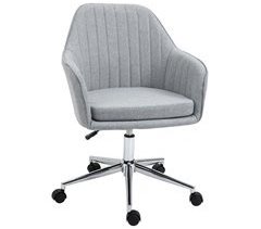 Silla de Oficina Espuma, Metal, Nylon, Lino (Poliéster) Vinsetto