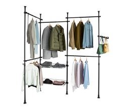 Perchero de Ropa Telescópico Altura Ajustable KLS04-SCH SoBuy