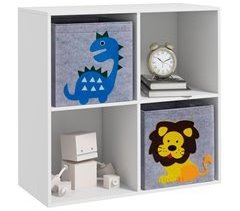 Estantería Juguetes Infantil MDF, Melamina, Tela no Tejida