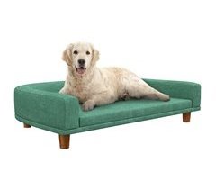 Sofá para Mascotas Poliéster, Madera de Pino PawHut