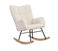 Sillón de balanceo con respaldo fijo