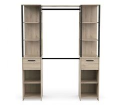 Vestidor Gary 2 Columnas Estilo Industrial Armario Abierto