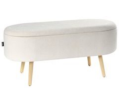 Beliani Banco de cama Chenilla OKLAHOMA