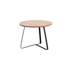 Mini mesa IRIS madera y metal 38x50cm