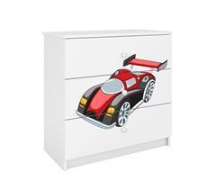 Cómoda 3 cajones Kocot Kids Babydream Coche de carrera