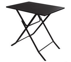 Mesa cuadrada plegable jardín Aktive