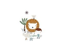 JUEGO DE SÁBANA CUNA/MAXICUNA JUNGLA NIÑO