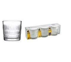 Set de 3 vasos RAIN 30cl marca PASABAHCE