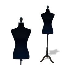 Maniquí Femenino de Costura Espuma, Madera de Pino, Metal HOMCOM