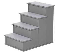 Escalera para Perros MDF, Poliéster PawHut