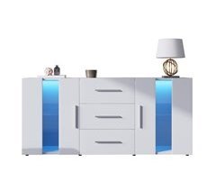 Mueble tv de mdf con 2 puertas y 3 cajónes