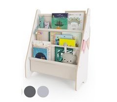 Librería infantil MAMOI de madera y tela 52
