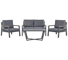 Beliani Conjunto de jardín Aluminio DELIA