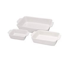 Well Home Plato de horno de gres en juego de 3 piezas