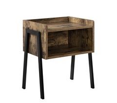 Mesa Auxiliar Andernach con estante  apilable aglomerado/metal
