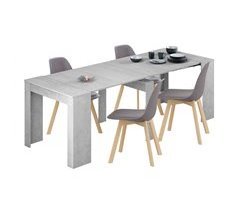 Conjunto de Mesa Extensible Multiposición con 4 Sillas
