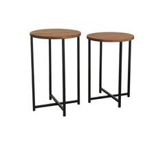 Mesa de café en madera 35x35