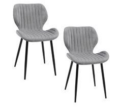 2x Silla tapizada capitoné de terciopelo SJ.17