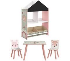 Conjunto para Niños MDF, Pino ZONEKIZ