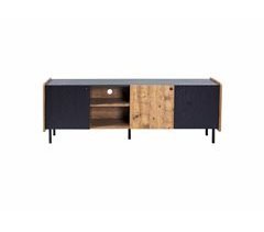 Mueble de TV moderno con efecto madera