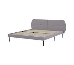Cama tapizada Porvoo con cabecero somier textil 207x194