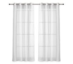 Vipalia Pack 2 Unidades Cortinas Confeccionadas rayas visillo