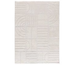 Alfombra geométrica con relieve BLANCHE - ATTICGO 160x230