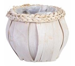 Cesto redondo de madera