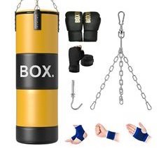 Saco de Boxeo Plástico, Acero SPORTNOW