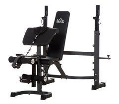 Banco de Musculación Acero y PU HOMCOM