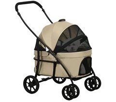 Carrito para Perros Tela Oxford, Acero PawHut