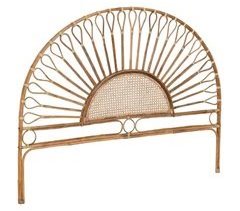 Cabecero de cama de caña